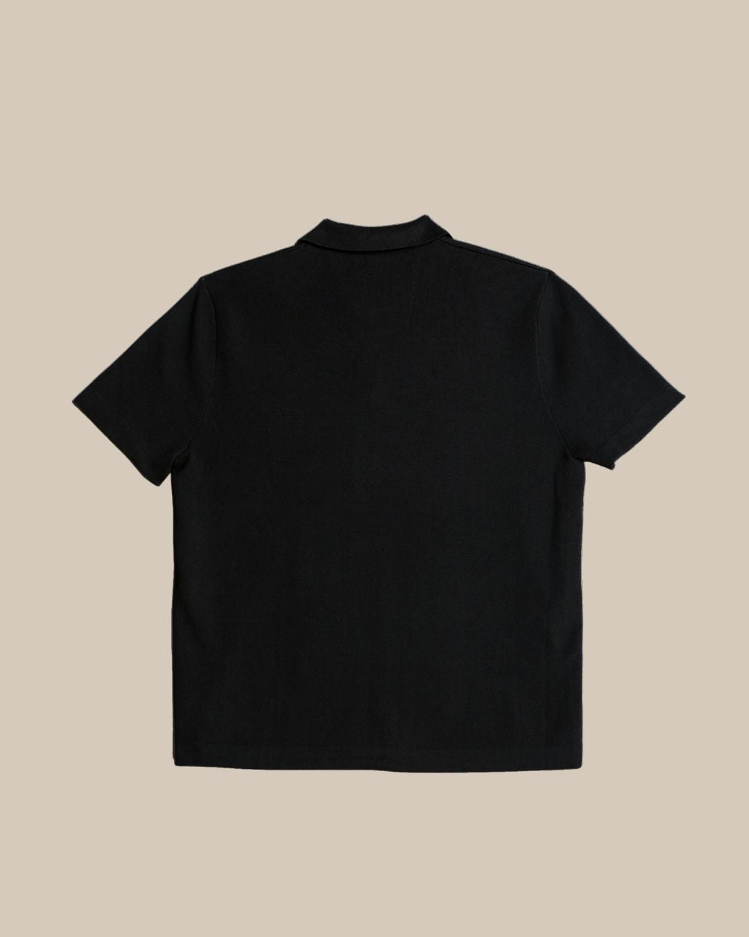 knitted-plain-polo-tee-black-back-nineteen95