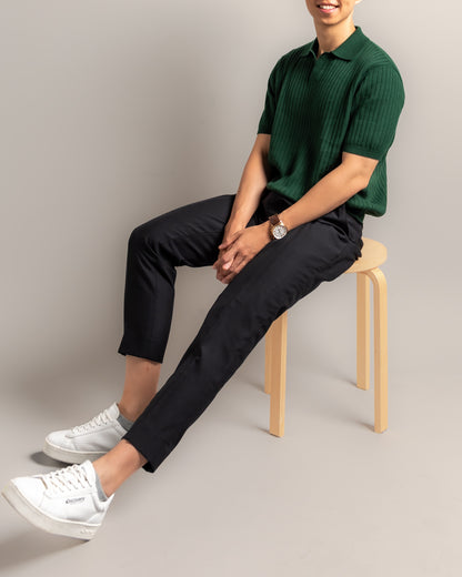 knitted-polo-tee-seated-green-nineteen95